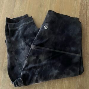 lululemon athletica Black Tie-Dye Leggings